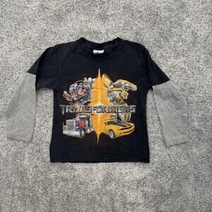 Vintage Y2K Transformers Shirt Youth Medium 8-10 Optimus Bumblebee Kids Graphic